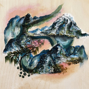 "What the Mountain Held" 6x6