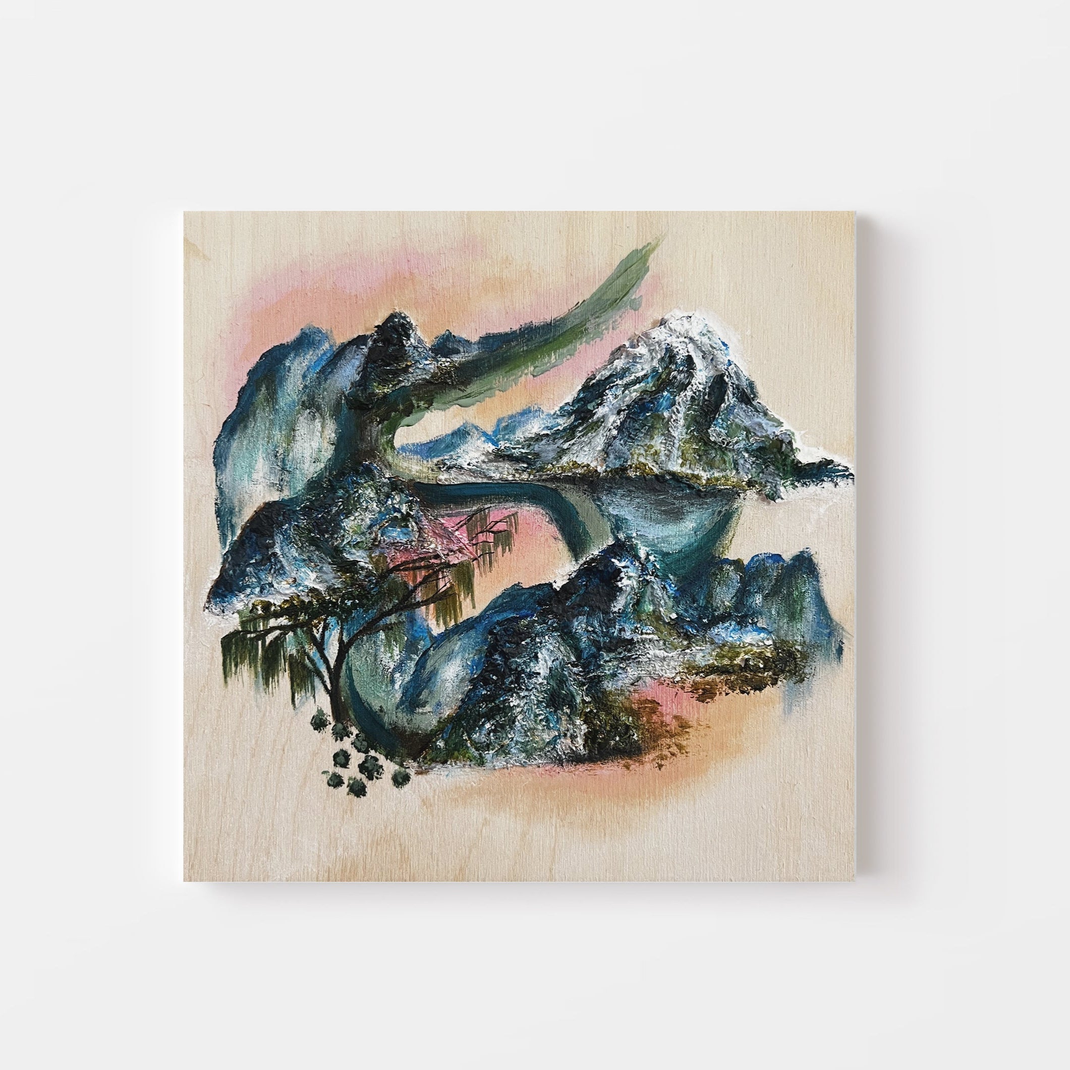 "What the Mountain Held" 6x6